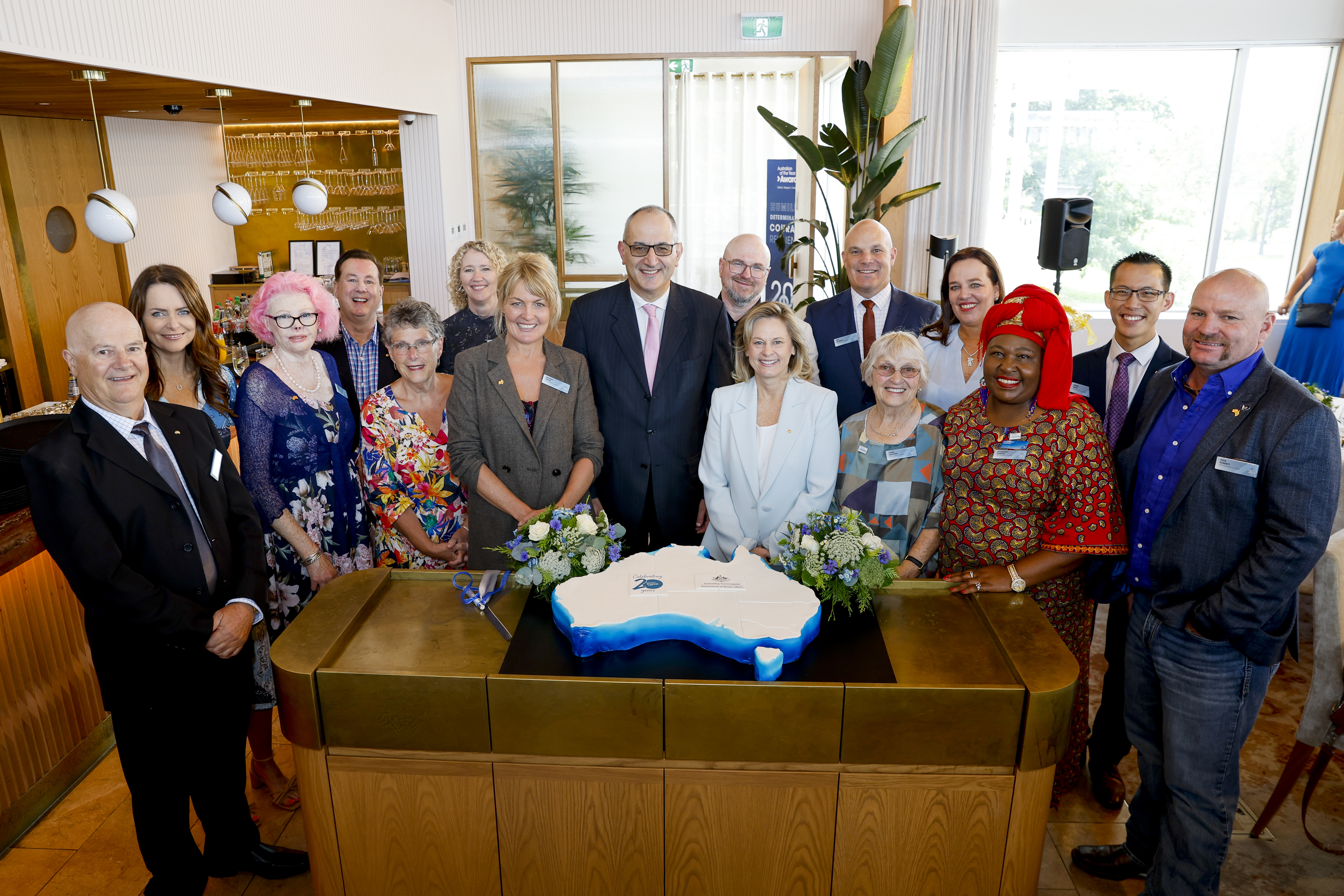 Local Hero alumni with Secretary Michael Pezzullo AO and Chair of the NADC, Danielle Roche OAM