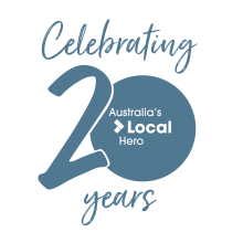 local hero 20 year logo